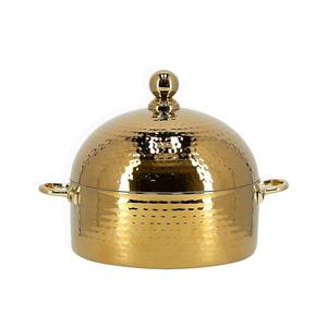 Olla caliente de Metal de diseño árabe, cazuela de lujo de la mejor calidad con tapa hecha a mano, calentador de alimentos de mesa de forma redonda para uso en la cocina - Product Image 2