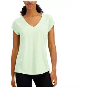 Camiseta Deportiva Rapidry Heathered para Mujer de Ideology, Verde, Talla Pequeña - Product Image 2