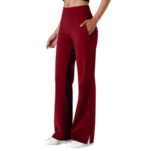 Pantalons de yoga taille mi-haute pour femmes, leggings évasés pour femmes, leggings de yoga à taille élastique douce, contrôle du ventre, pantalons de yoga pour l'entraînement - Product Image 4