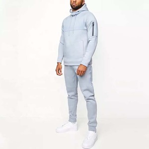 Custom Print Premium Jogging Gym Pullover Tracksuit Slim fit Men's Clothing Track Suit Cotton Fleece Hoodie and Jogger <b>Set</b> 2025 - Product Image 1