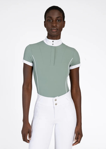 Chemise d'équitation de luxe pour femme, tissu extensible doux, confort longue durée, design élégant prêt pour la compétition, service OEM - Product Image 4
