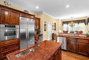 Azulejo de granito de losa grande pulido rubí rojo moderno imperial 12 "x 12" con envío gratis - Product Image 4