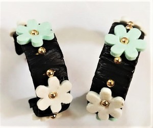 Hecho a mano 2024 elegante Retro étnico Floral Funky patrón semilla cuentas aro compromiso bodas fiestas Joyería exclusiva regalo mujeres - Product Image 1