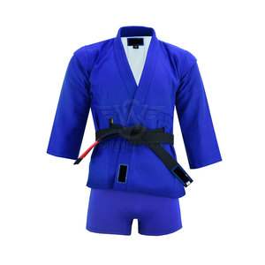 Uniforme de Sambo de Algodón de Alta Calidad, Diseñado para Adultos, para Práctica Diaria, Desarrollo de Habilidades, Costuras Reforzadas en la Parte Delantera, Uso Duradero - Product Image 3