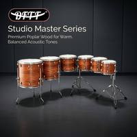 High Quality Poplar Wood Tom Drum Set 10 12 13 14 16 18 Inch with 28 Tube Electroplated Bracket Professional Percussion DFZ-H