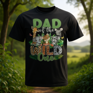 T-shirt coordinata per la famiglia Wild One per il primo compleanno a tema safari, regalo personalizzato elegante per papà - Product Image 3