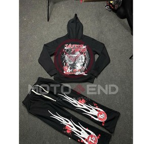 Custom 380GSM Basics Fleece Heavy Weight Sudadera con capucha de gran tamaño Vintage Boxy Fit Acid Wash Unisex Mock Neck Sudadera - Product Image 4