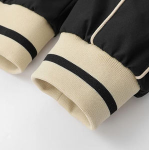 Veste en satin pour hommes Veste universitaire en satin soyeux 100% polyester Veste de baseball respirante à coques pour hommes Épaisseur standard - Product Image 6