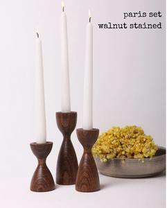 Portavelas Ecológico de Madera de Mango con Acabado Natural para Sala de Estar, Dormitorio y Regalo Disponible a un Precio Accesible - Product Image 3