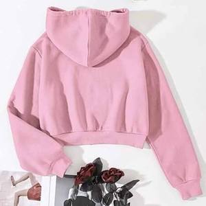 Sudadera recortada con capucha para mujer, con cremallera, manga larga, cordón, con capucha, con bolsillos - Product Image 5