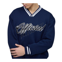 Sweat-shirts de luxe pour hommes, coupe oversize, en polyester/coton, style streetwear hip-hop, broderie de logo personnalisée, impression numérique unie