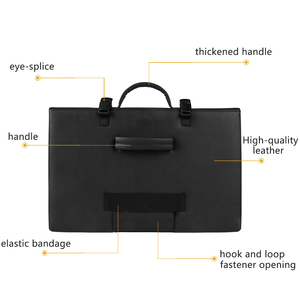 Black tactical protective <b>briefcase</b>, leather three-piece laptop bag, business travel personal protective Vip Shield <b>briefcase</b> - Product Image 4