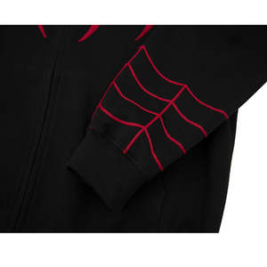 Customized <b>Applique</b> Embroidery Cotton French Terry Heavyweight Premium Quality Zipper Hoodies 500 GSM - Product Image 6