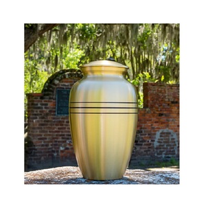 Urna Funeraria Moderna de Estilo Europeo para Adultos, Urna de Latón Hecha a Mano para Cenizas Humanas, Ceremonia de Entierro, Exhibición Conmemorativa en el Hogar - Product Image 5