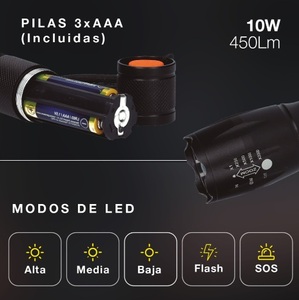 Linterna LED de alta calidad de 10W (GSC 201825014) - Product Image 3