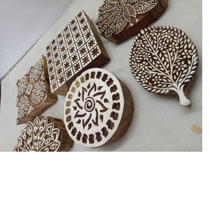 Custom Made New <b>Wooden</b> Textile Printing <b>Blocks</b> Ideal for Textile Printing ,suitable for Textile Artists for Resale and Printing - Product Image 1