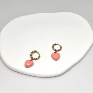 Pendientes de aro de acero inoxidable florales elegantes europeos regalo de diseño minimalista clásico de moda para mujer - Product Image 1