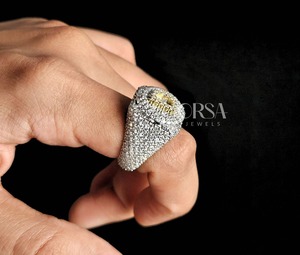 Bague avec lettre initiale D en diamant la plus demandée pour les cadeaux d'anniversaire ou de la Saint-Valentin ou les célébrations à bon prix - Product Image 3