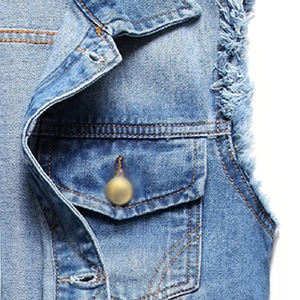 Chaleco vaquero transpirable de diseño superior para hombre, chalecos vaqueros de alta calidad para hombre para adultos a precio barato al por mayor - Product Image 4