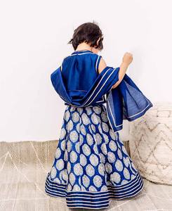 Conjuntos de Choli Lehenga sin Mangas para Niñas, Ropa Tradicional Chunni, Conjunto de Ghagra Choli Bordado para Adultos, Secado Rápido para Verano - Product Image 2