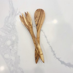 Juego de Cubiertos de Madera Hecho de Madera Renovable, Alternativa Ecológica a los Utensilios de Plástico - Product Image 4