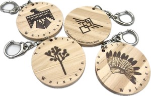 Elegant Round Wooden <b>Keychain</b> – Key Ring Gift for Souvenir & <b>Personalized</b> Branding - Product Image 4