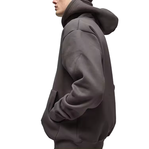 Venta al por mayor Basics Pullover Hoodies Quick Dry Men's 100% Cotton Hoodie Precio barato color personalizado Transpirable Men's Hoodie - Product Image 3