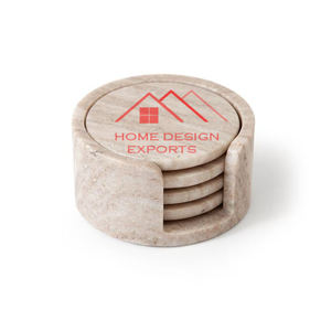 Juego de 4 Posavasos de Mármol con Diseño Atractivo, Diseño Personalizado, Decoración de Mesa, Venta al por Mayor - Product Image 1