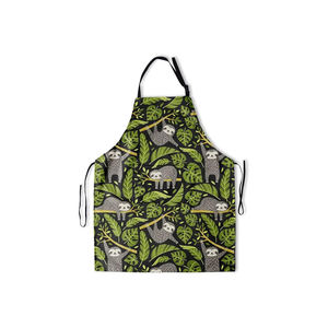 Delantal estampado de algodón 100% para cocina, limpieza, fiesta y restaurante, suministro al por mayor - Product Image 6