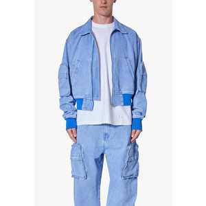 Chaqueta vaquera recortada-Azul - Product Image 3