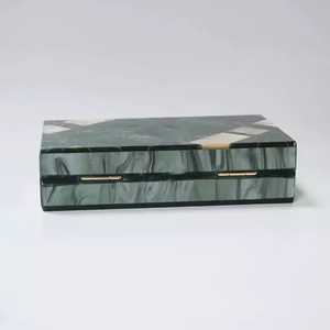 ซื้อคลัทช์เรซิ่นของผู้หญิงคลัทช์ผู้หญิงคลัทช์สุดหรูชุบทองหรูหราทรงผีเสื้อทรงเสน่ห์ชุดที่สมบูรณ์แบบสำหรับงานแต่งงานของผู้หญิง - Product Image 3