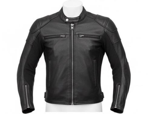 Chaqueta de Cuero para Motociclista de Alta Calidad para Hombre, Chaqueta de Cuero Vacuno para Carreras de Motos, Chaqueta de Moda, Suave, Ajustada, Transpirable y Resistente al Viento - Product Image 1