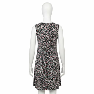 Vestido estampado informal sin mangas transpirable para mujer, tela de poliéster, patrón Floral ligero, verano, playa, vacaciones, uso diario - Product Image 5