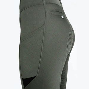 Haute qualité séchage rapide impression sur mesure broderie 4 voies Stretch Jodphurs Silicone pantalon d'équitation culotte vêtements équestres - Product Image 3