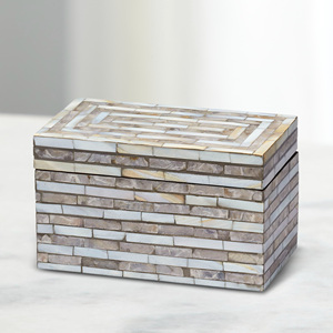 Handcrafted in Vietnam high quality mother of pearl box custom made capiz sea shell storage <b>boxes</b> - Product Image 5