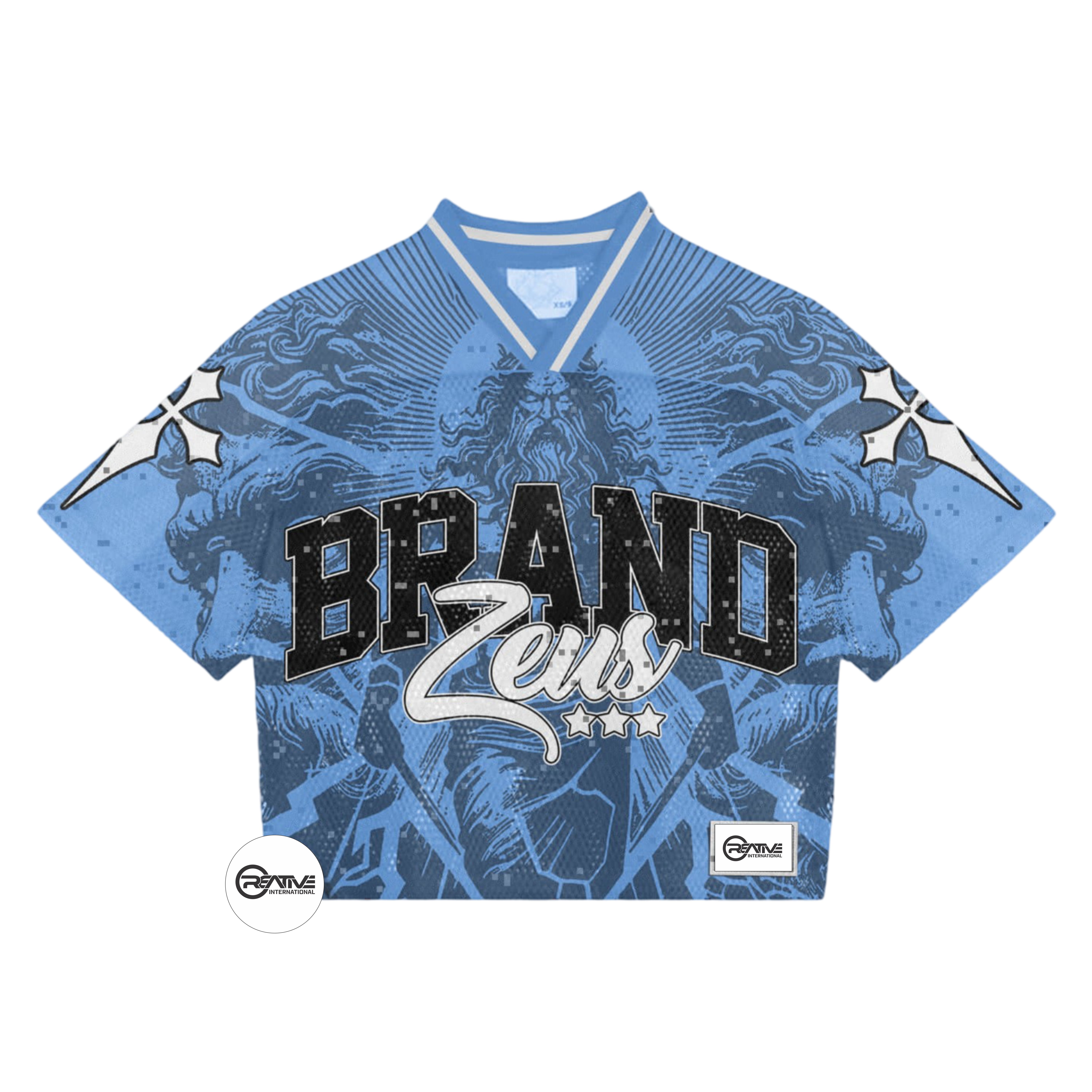 Shop Our Fashion Ribbed Neckline Football Jersey Boxy Fit