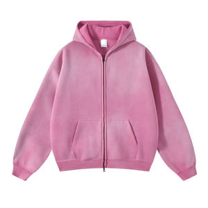 เสื้อฮู้ดดี้ผ้าฟลีซเนื้อหนา คุณภาพสูง 100% ผ้าฝ้าย ซักกรด สไตล์วินเทจ ระบายอากาศได้ดี ทรงปกติ สำหรับผู้ชาย สตรีทแวร์ ฤดูหนาว ขายส่ง - Product Image 1