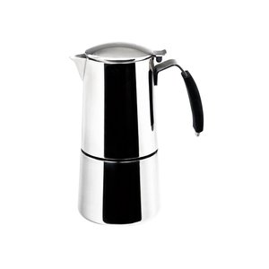 Cafetera Espresso OMNIA de 4 Tazas, Acero Inoxidable, Cromado Pulido, Diseño Italiano Clásico, Plateada, Modelo 0092N040ICC, Cafetera Mocha - Product Image 1