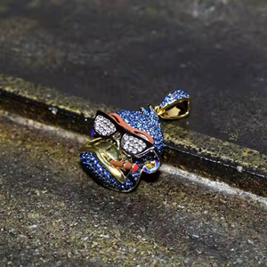 จี้และเสน่ห์ของฮิปฮอปทรงกลมสีเงินบริสุทธิ์925ใหม่ - Product Image 4