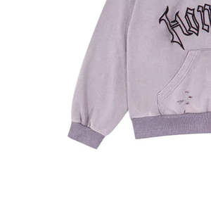 Ropa de invierno OEM para hombre, ropa de calle informal, bordado de socorro, sudaderas personalizadas, pulóver, sudaderas térmicas para hombre - Product Image 4