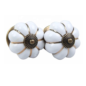 Citrouille Design armoire boutons Chic boutons en céramique pour commodes placard armoire placard tiroir armoires de cuisine commode boutons - Product Image 5