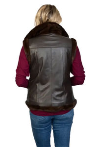 Chaleco de Cuero para Hombre, Invierno, Cortavientos, Estilo Urbano, Chaleco de Motociclista con Botones, Prenda Exterior, Logotipo Personalizado, Hecho en Pakistán - Product Image 6