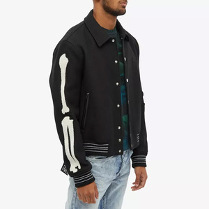 Chaqueta Bomber de Béisbol para Hombre, con Bordado Personalizado, Cuello Alto, Invierno, Ecológica, Deportiva Universitaria - Product Image 1