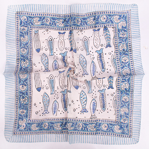 Foulard carré imprimé floral 100 % coton de haute qualité, respirant, écologique, à nouer, doux pour la peau, pour la tête et le cou - Product Image 4