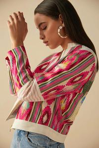 Kanya Libas, veste kaftan de qualité supérieure, broderie personnalisée pour femmes, en coton/rayonne/lin, hiver, multicolores - Product Image 4