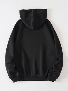 Sweat à capuche strass pour hommes hiver goutte épaule sweat à capuche zippé 100% coton polaire personnalisable personnalisation complète - Product Image 2