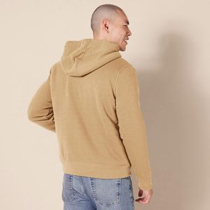 Sweat à capuche unisexe confortable en polaire respirant avec fermeture éclair brodée, veste chaude et durable à fermeture intégrale pour activités hivernales en extérieur - Product Image 3