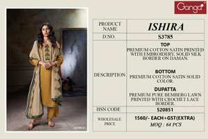 Catálogo de Ropa de Fiesta India y Pakistaní al por Mayor: Salwar Kameez de Algodón Satinado Premium con Estampado y Bordado de Secado Rápido - Product Image 6