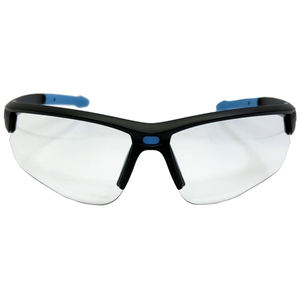 Lunettes de sécurité de travail à demi-cadre PS1015 avec logo personnalisé, anti-buée/anti-rayures, coussinets de nez souples, norme EN166 - Product Image 2