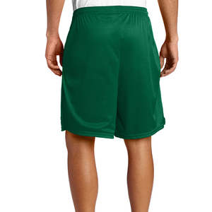 Pantalones cortos de pista de calle alta para hombre, pantalones cortos deportivos de malla ecológicos informales con patrón sólido estilo Hip Hop - Product Image 6